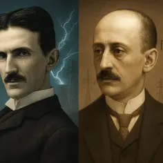 Nikola Tesla i Galileo Ferraris – dwaj wizjoner, którzy zrewolucjonizowali energetykę, odpowiadając na pytanie, kto wynalazł prąd trójfazowy.